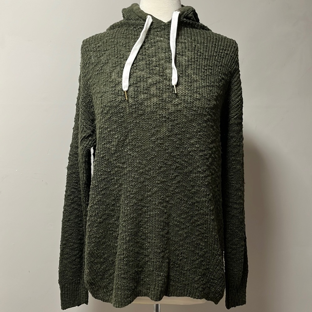 Natural Reflections green hooded sweater